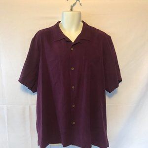 Tommy Bahama Mens Button Up Hawaiian Shirt L